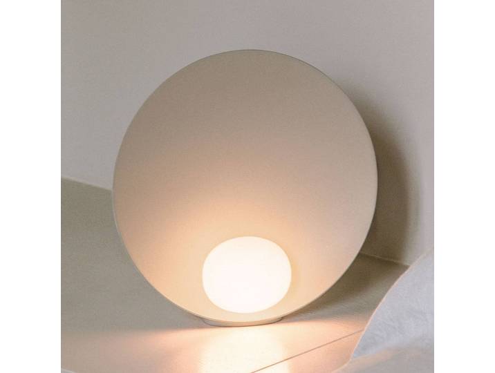 Vibia LED Tischlampe Musa, dimmbar, creme / amber, für Wohn- / Esszimmer, Aluminium, Modern, LED Tischlampe