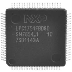 NXP Semiconductors Embedded-Mikrocontroller LQFP-80 32-Bit 100 MHz Anzahl I/O 52 Tray LPC1758FBD80K