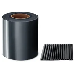MIDORI® PVC Sichtschutzstreifen 35 m x 19 cm Doppelstabmatten Zaunfolie Zaunblende Clips Anthrazit