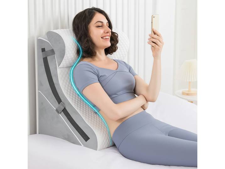 Oreiller triangulaire pliable réglable pour dormir, 3 pièces/ensemble, pour le ronflement et après une opération, soulagement des douleurs dorsales, reflux acide