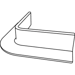 HellermannTyton Mini Kabelkanal 90°, 90MINICHNL#133-01479