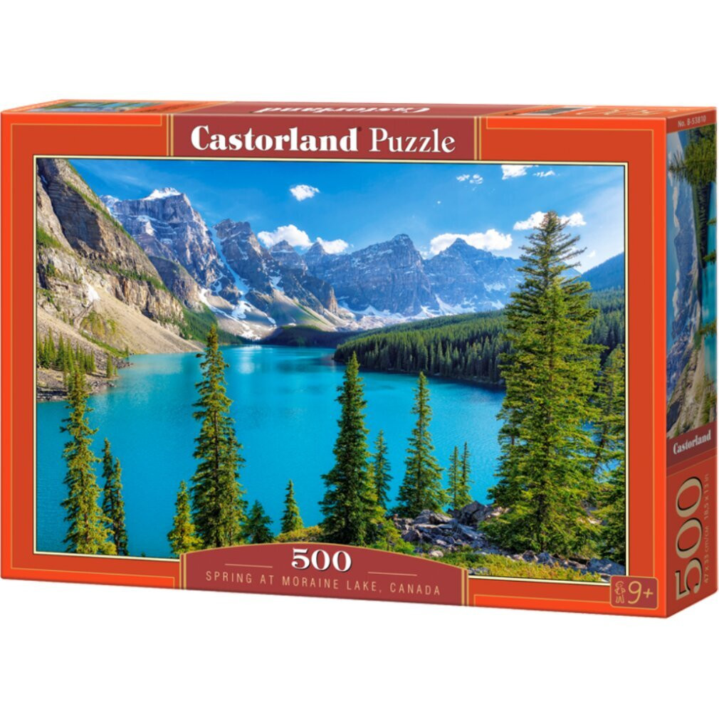 Midex Puzzel met afbeelding van een meer en een morene in Banff Nationaal Park Canada, 500 stukjes