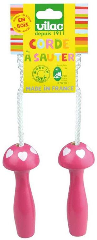 Corde à Sauter Coeur Fuchsia - Vilac