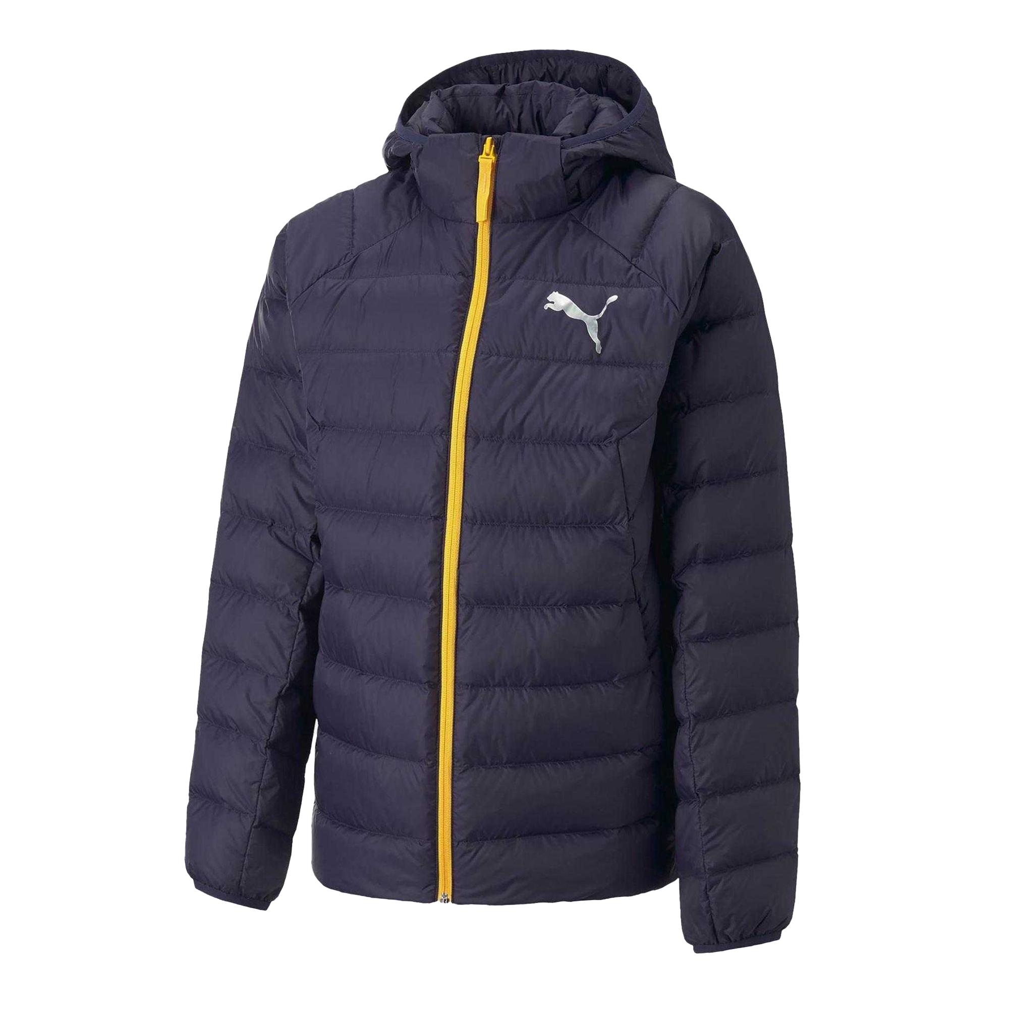 Puma Kinderjas met capuchon en logo (Marine)
