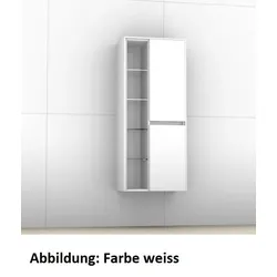 Artiqua 116 Midischrank, Graphit Struktur quer, 116-MLR-1-50-L-7070-401 116-MLR-1-50-L-7070-401