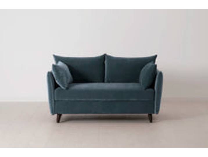 Model 08 Zweisitzer-Schlafsofa , Wasserblau