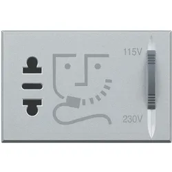 Legrand HC4177 Rasiersteckdose aluminium