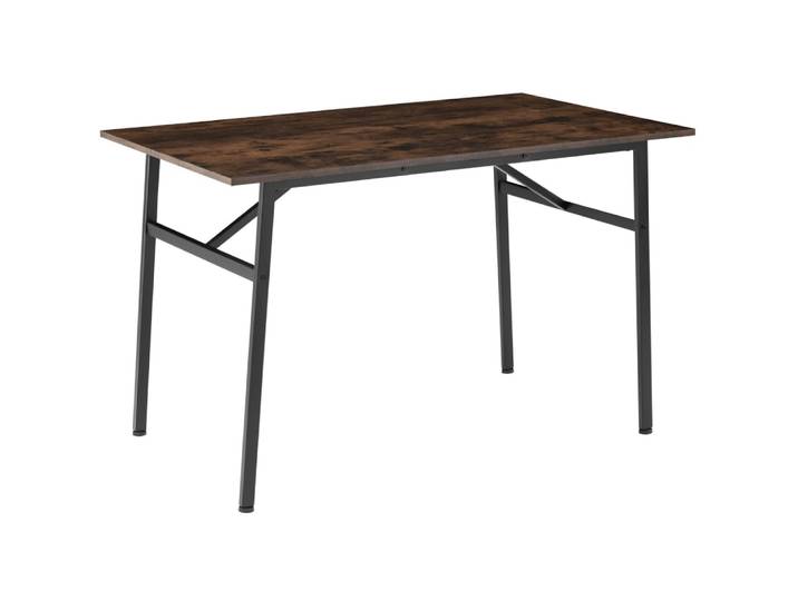 Table de salle à manger industrielle effet bois