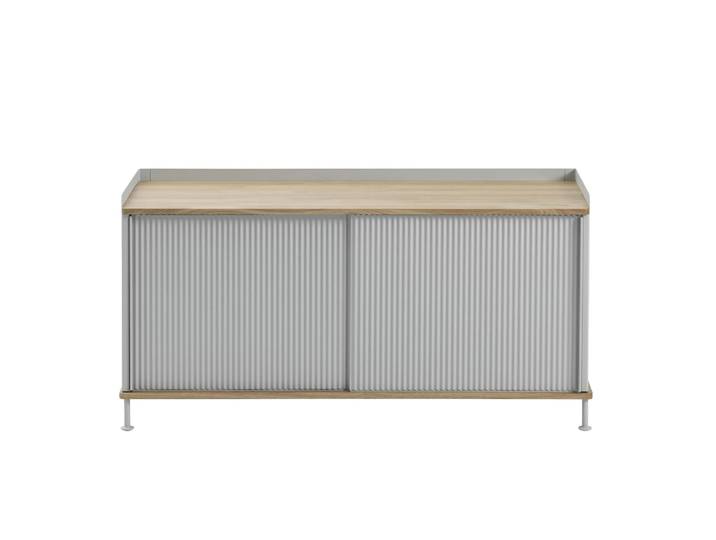 Muuto Enfold Sideboard niedrig 125x45x63 cm Oak-Grey