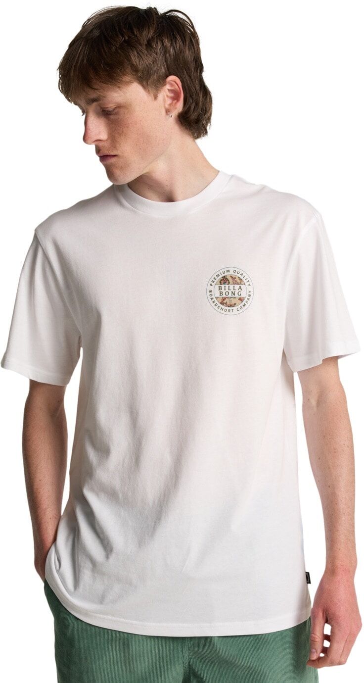 T-Shirt BILLABONG "Rotor", Herren, Gr. S, weiß, Obermaterial: 100% Baumwolle., Shirts T-Shirt