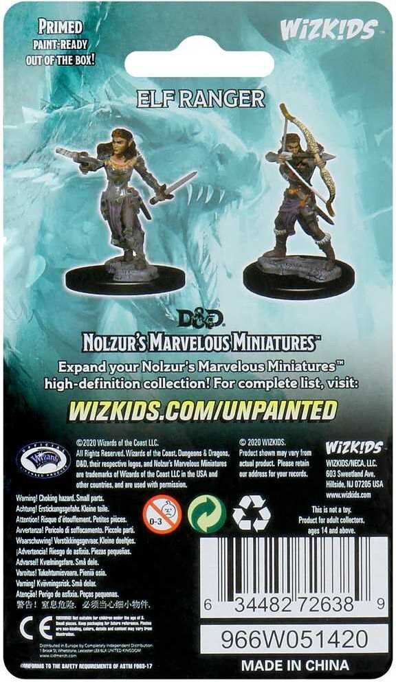 Wiz Kids LLC D;D Nolzur's Marvelous Miniatures: Elf Female Ranger for Dungeons & Dragons