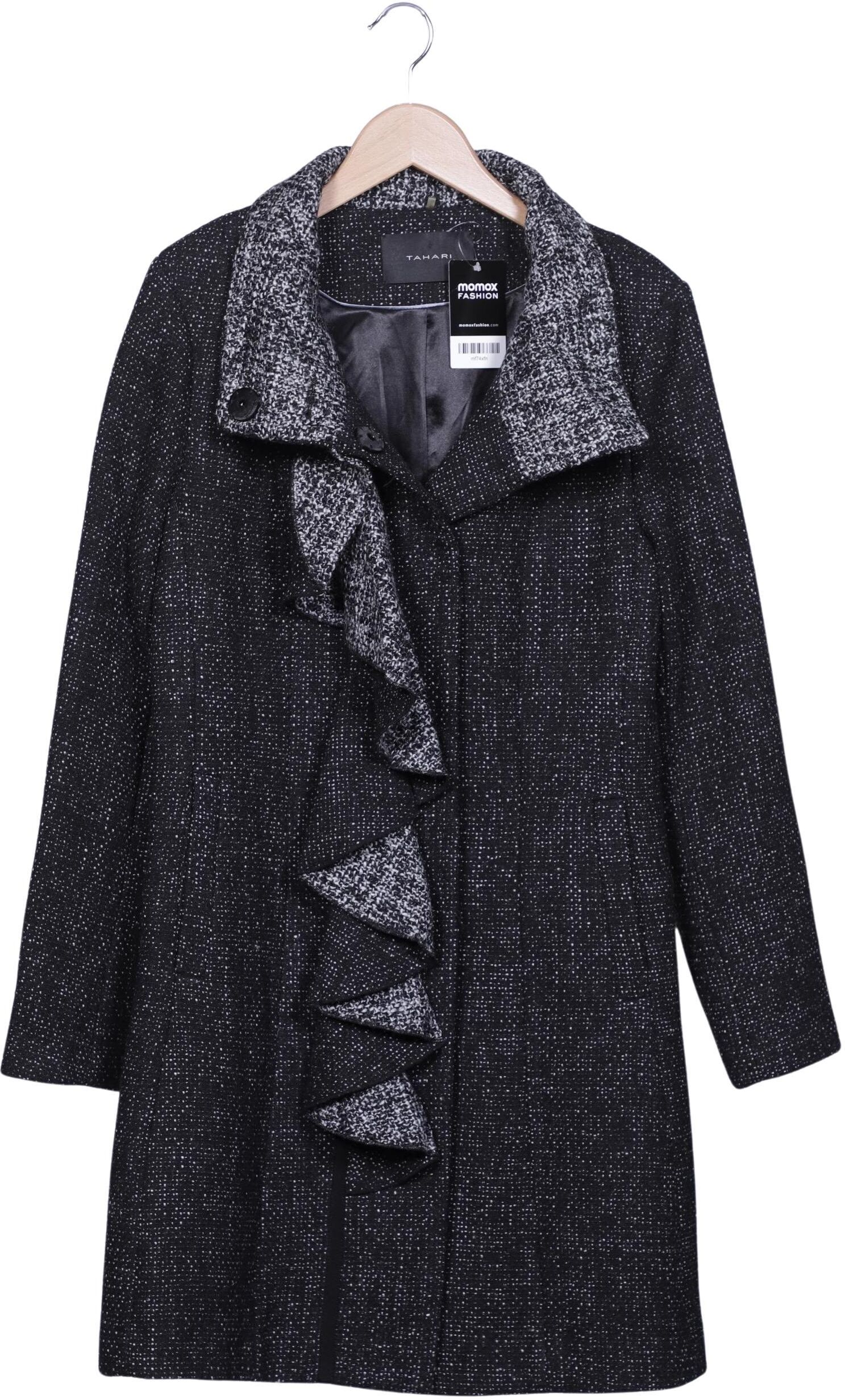 Tahari Arthur S. Levine Damen Mantel, Grau, Gr. M, Wolle / Synthetik / Viskose - Second Hand