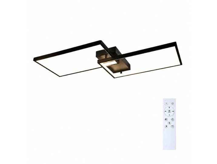 Plafonnier fer noir 80x39x7.5cm led 48w
