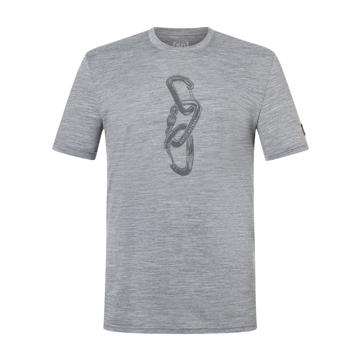 Super.Natural M Carabineri Tee cashmere grey melange/cashmere grey melange (82F) XXL SNMP0114082FXXL