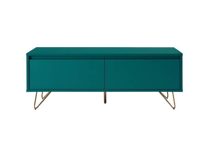 Lowboard Astrix blau/gold MDF/Metall B 120 cm