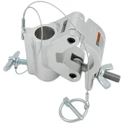 Riggatec Truss Clamp silver WLL 250kg - zur Verwendung mit 28mm TV-Zapfen 48-51mm Rohrdurchmesser, Montage Lichttechnik, Silber