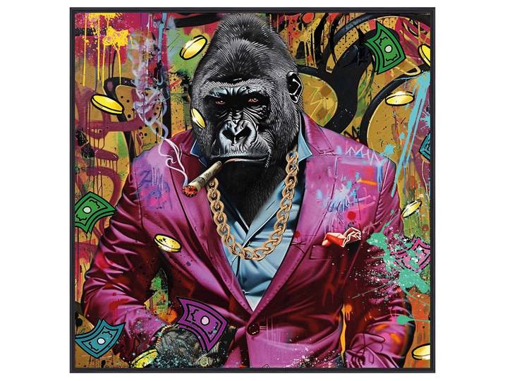 Gemälde Gentleman Pink Gorilla image LAND