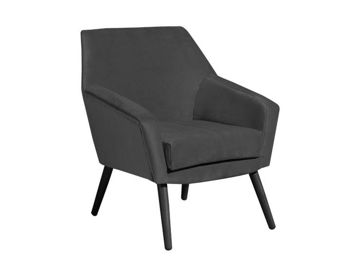 Max Winzer Sessel, Anthrazit, Schwarz, Holz, Buche, 67x81x71 cm, Goldenes M, Made in Europe, Wohnzimmer, Sessel, Sessel