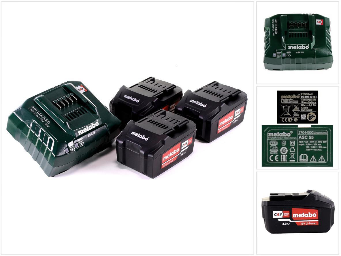 Metabo Basisset 18V met 4.0 Ah accu