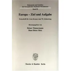 Europa - Ziel und Aufgabe., Fachbücher
