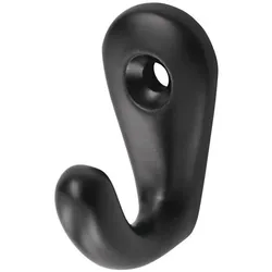 hermeta Handtuchhaken 0557 36 mm Aluminium kunststoffbeschichtet schwarz 27 mm - 0557-70E