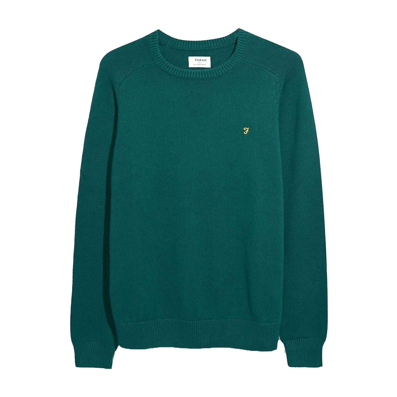 Farah Heren Kingsbury Crew Hals Sweatshirt (Groen)