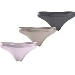 Tommy Hilfiger 3P EverydayThong Rosa/Beige Small Damen