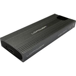 LC-Power Festplattengehäuse LC-M2-C-MULTI-3, USB-C 3.1, M.2 NVMe & SATA, SSD, für M.2