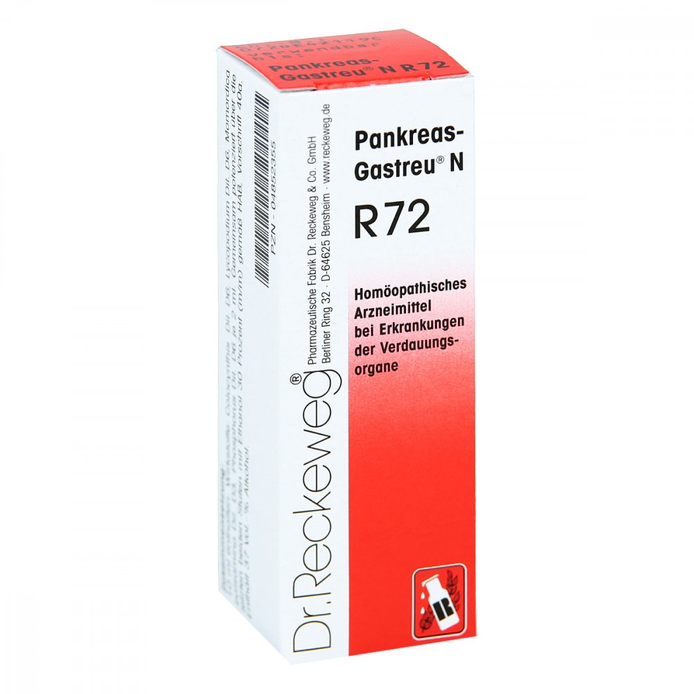 Dr.RECKEWEG & Co. GmbH Pankreas-Gastreu N R72 Tropfen zum Einnehmen 04852355