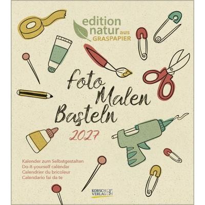 Foto-Malen-Basteln Bastelkalender Graspapier 2027
