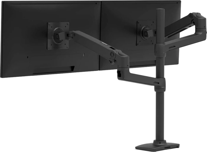Ergotron LX DESK MOUNT FOR 4 MONITORS - MATTE BLACK