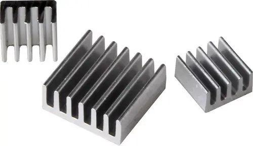 Joy-it RB-heatsink Kühlkörper-Set Passend für (Entwicklungskits): Raspberry Pi, Banana Pi Silber
