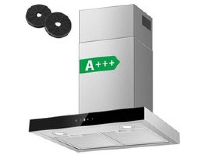 Hotte Aspirante 60cm Tactile 400m m³/h 3 Vitesses Classe A+++ Hotte de Cuisine Murale Inox Éclairage LED hotte