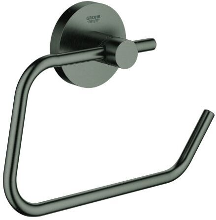 Grohe Essentials WC-Papierhalter 40689AL1 hard graphite gebürstet, ohne Deckel, verdeckte Befestigung