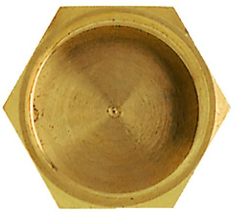 Heimeier Verschlusskappe 2001-01.314 Rp 3/8, Messing