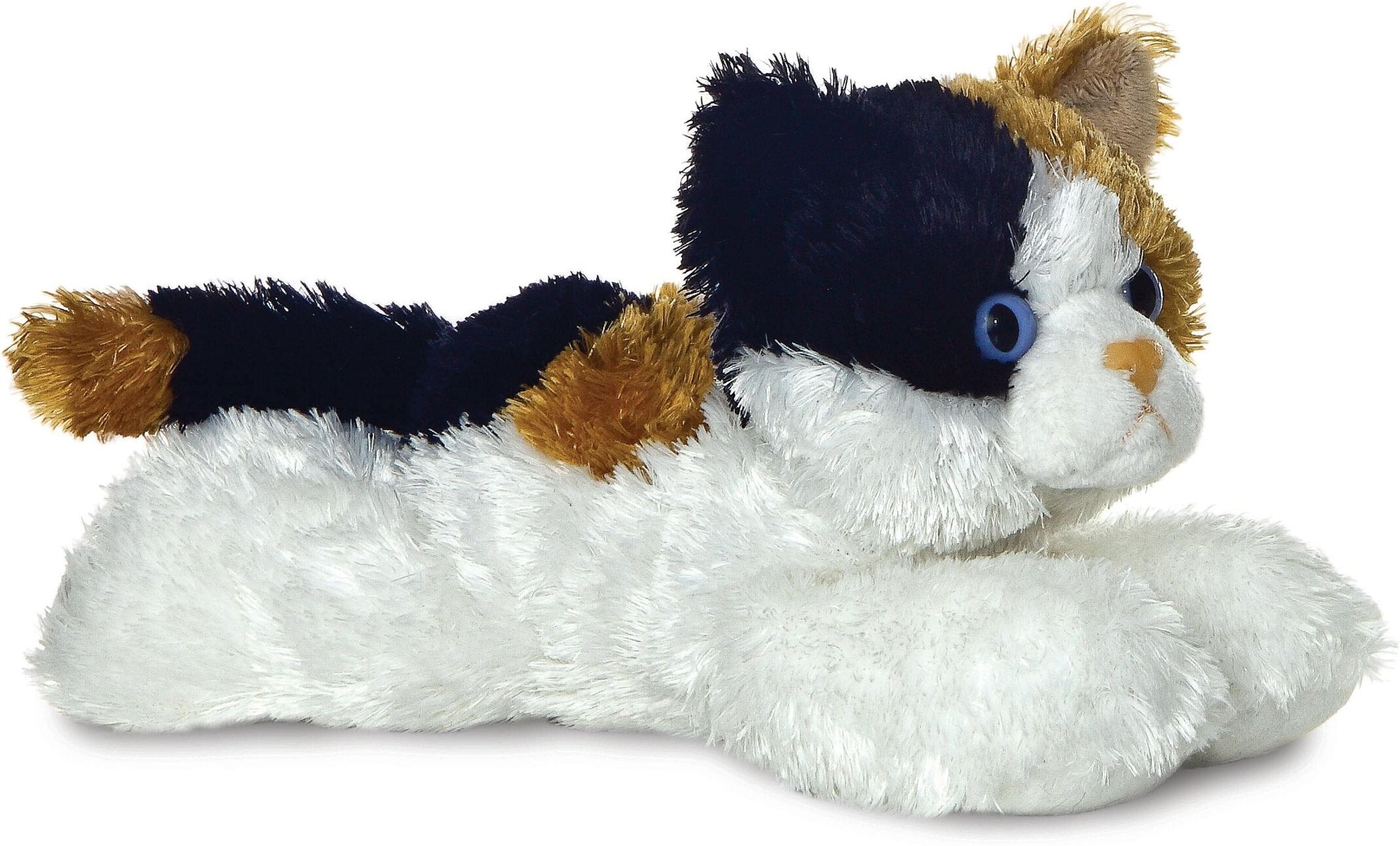Aurora 8" Plush- Mini Flopsie-Esmeralda Cat Soft Toy, Premium Plush Material, Multicoloured Fur, Eco-Friendly, for Cats