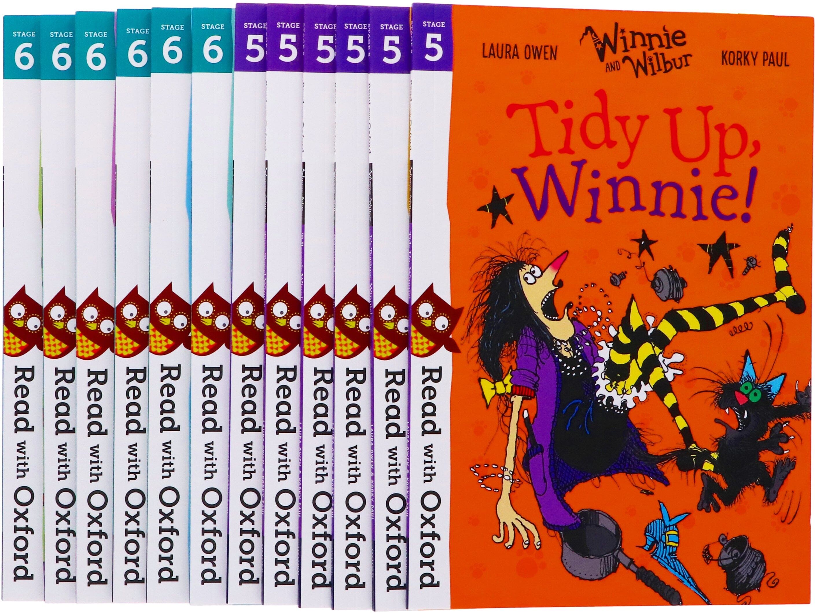 Read With Oxford: Winnie and Wilbur (Stage 5 & 6): 12 Books Collection Set By Laura Owen - Ages 5-6 - Paperback Oxford University Press