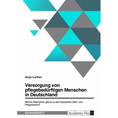 Versorgung von pflegebedürftigen Menschen in Deutschland. Welche Alternativen gibt es zu den klassischen Alten- und Pflegeheimen?, Taschenbuch von