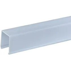 Rutec Projekt Abdeckung für Unterputz-Profil UP20/11, hoch, eckig, matt, Polycarbonat (PC), 200cm / 3.7cm RUP-PFE181