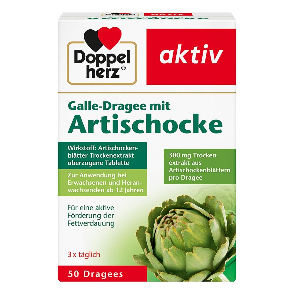 Queisser Pharma GmbH & Co. KG Doppelherz aktiv Galle-Dragee mit Artischocke 11277578