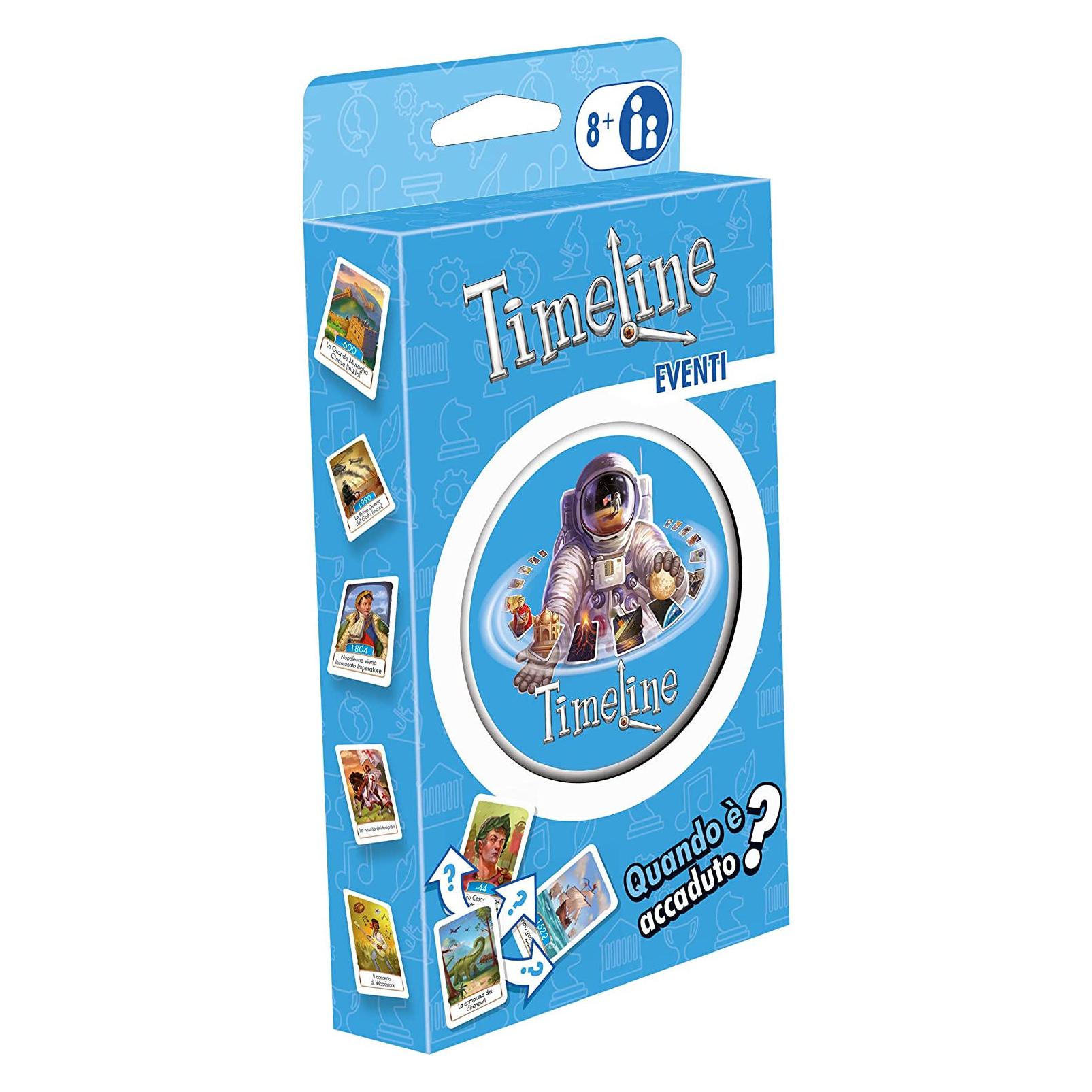 Asmodée Timeline - Historical Events: Ed. Eco-blister (Deutsch, Englisch, 2 - 8 Spieler) (8304)
