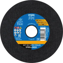 PFERD 61721121 - Trennscheibe EHT 125x1,6x22,23 mm gerade Universallinie PSF STEE