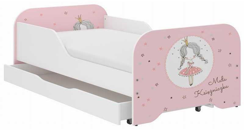 Kinderbett 140x70 cm - Kleinkindbett mit Schutzgitter und Matratze