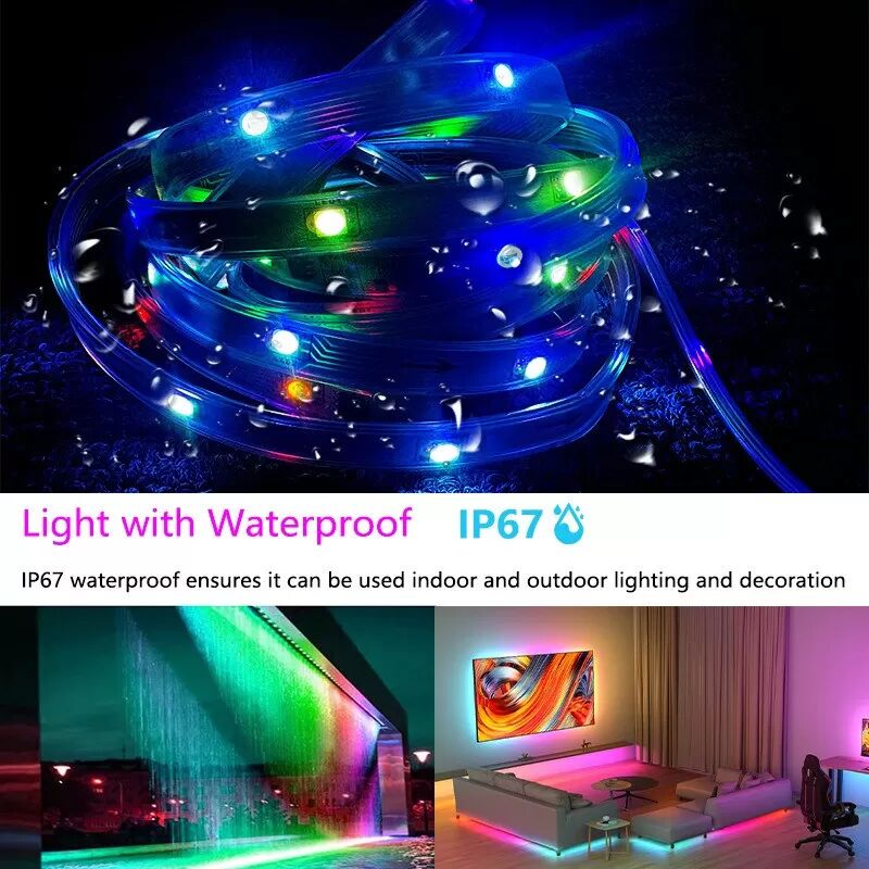 INF 20m 480 LEDs Dreamcolor LED Streifen - 2.4G Bluetooth, Wasserdicht, Musik Sync