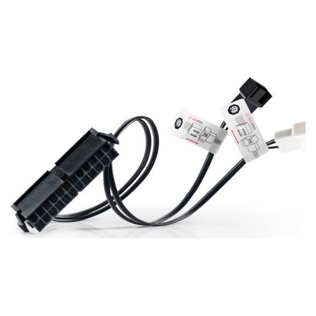 Bitspower 24-Pin ATX - Überbrückungsstecker mit Lüfterausgang (30 cm, 4 pin PWM) (BPTA-PSC-SOC)