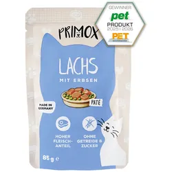 Primox Katzennassfutter Lachs 85g Pouch 12x85 g