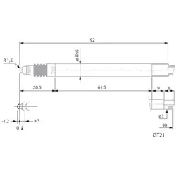 tesa, Einbruchschutz + Alarmanlage, Induktiver Sensor Gt21