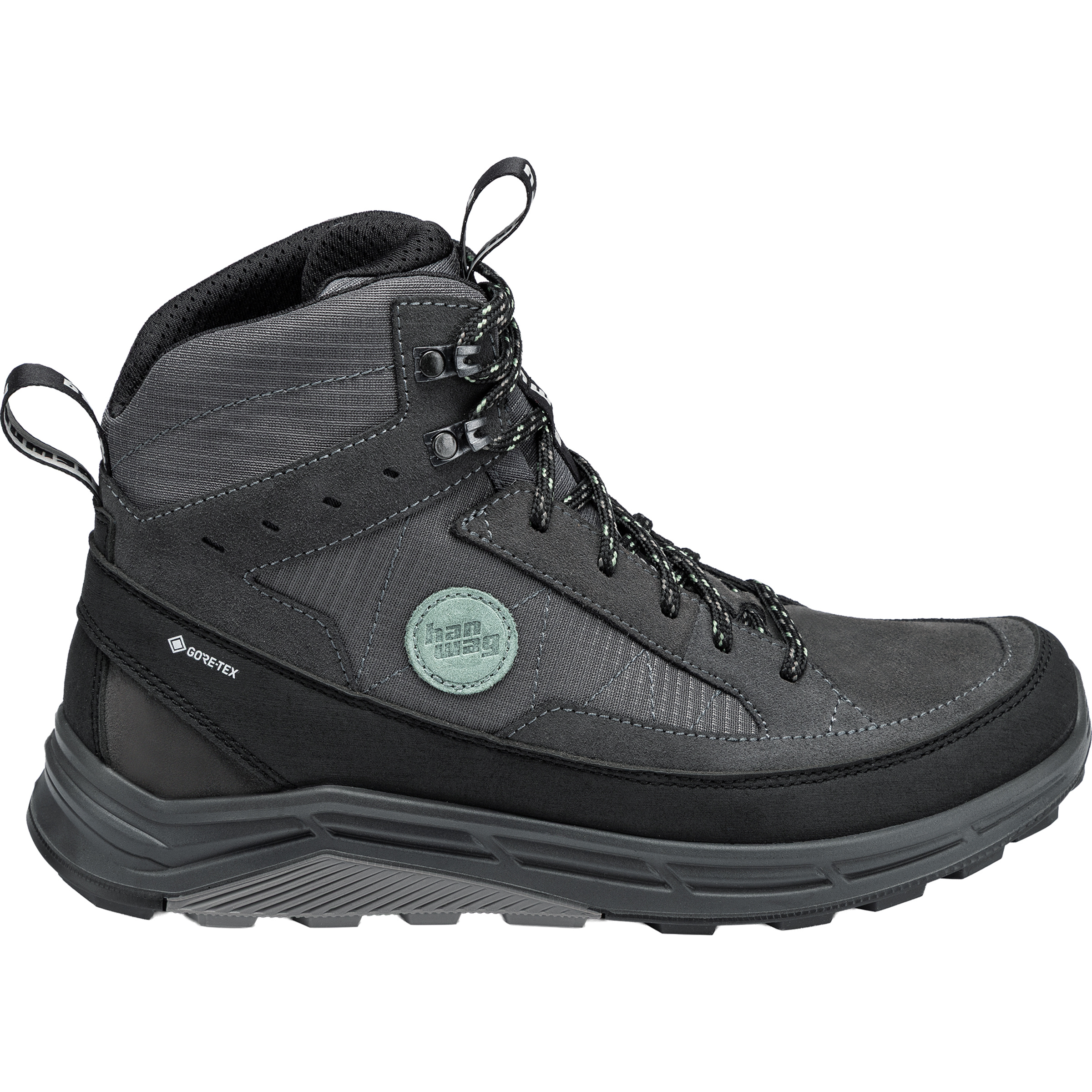 Hanwag Rotpunkt Light Mid GTX Herren Wanderschuhe grau Größe 44 Trekking Wasserdicht
