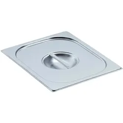 Bartscher GN-Behälter Zubehör Deckel für 1/2 GN silber, 32.5x2x26.5 cm