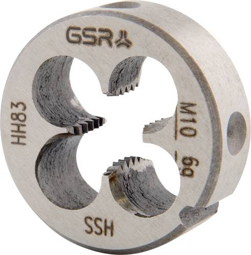 GSR B00402230 Schneideisen metrisch M10 Rechtsgewinde DIN 223 HSS